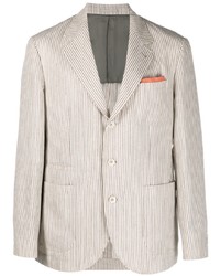Brunello Cucinelli Striped Single Breasted Blazer