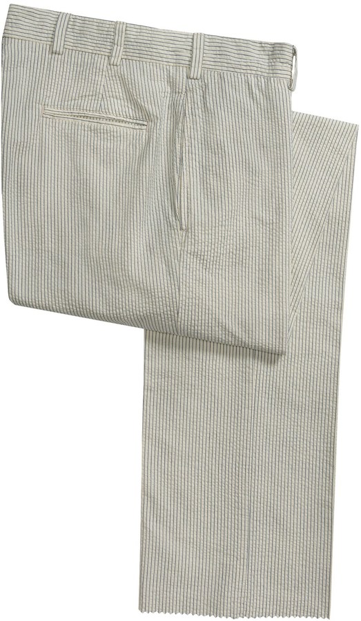 striped chinos