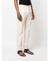 Saint Laurent Pinstripe Pattern Denim Jeans