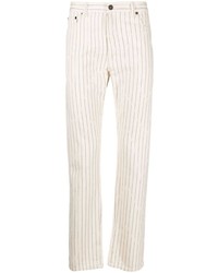 Saint Laurent Pinstripe Pattern Denim Jeans