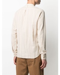 Tintoria Mattei Stripe Pattern Linen Shirt