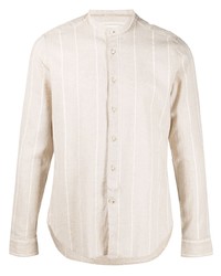 Tintoria Mattei Stripe Pattern Linen Shirt
