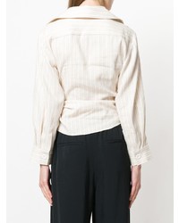 Jacquemus Striped Tie Front Shirt