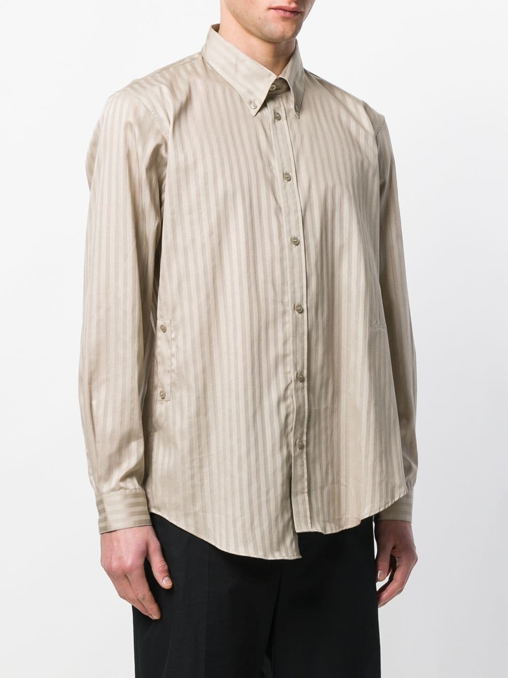 Martine Rose Asymmetric Striped Shirt, $474 | farfetch.com | Lookastic