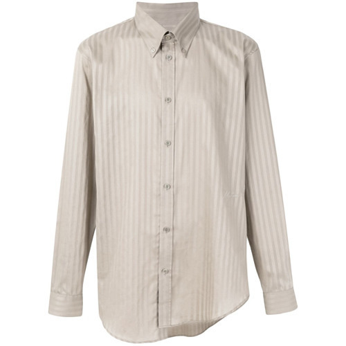 Martine Rose Asymmetric Striped Shirt, $474 | farfetch.com | Lookastic