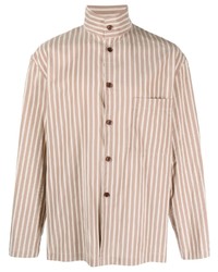 Lemaire Long Sleeve Striped Shirt