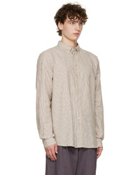 Ps By Paul Smith Off White Striped Shirt