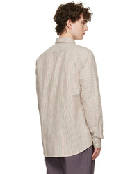 Ps By Paul Smith Off White Striped Shirt