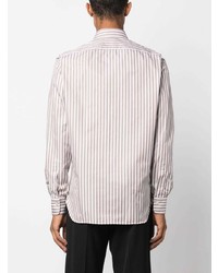 Kiton Pinstriped Cotton Shirt
