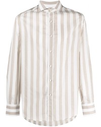 Brunello Cucinelli Stripe Pattern Buttoned Shirt