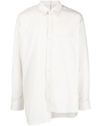 Lanvin Striped Asymmetric Hem Shirt