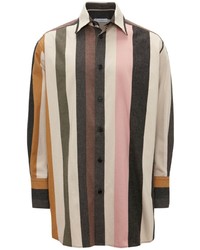 JW Anderson Striped Button Up Cotton Shirt