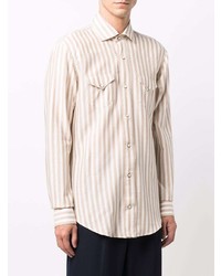 Eleventy Striped Knitted Shirt