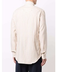 Eleventy Striped Knitted Shirt