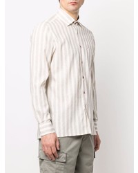 Kiton Striped Long Sleeve Shirt