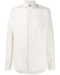 Barba Striped Print Cotton Shirt