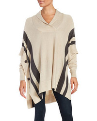 Design Lab Lord Taylor Knit Poncho Sweater