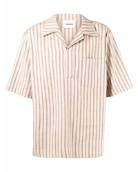 Nanushka Stripe Print Short Sleeved Shirt