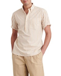 Alex Mill Stripe Short Sleeve Popover Shirt