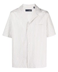 Lardini Striped Short Sleeve Cotton Shirt