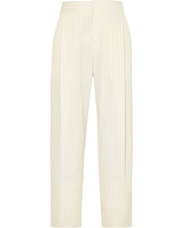 Chloé Cropped Pinstriped Woven Tapered Pants