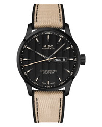 MIDO Multifort Automatic Canvas Silicone Watch