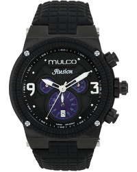 Mulco Unisex Swiss Chronograph Ilusion Cube Silicone Strap Watch 46mm Mw3 12140 023