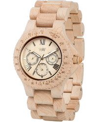 Wewood Watches Sitah Maple Wood Chrono Watch Beige