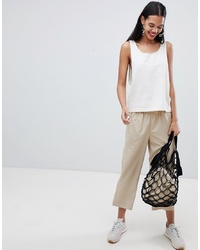 Weekday Cropped Woven Wide Leg Trousers