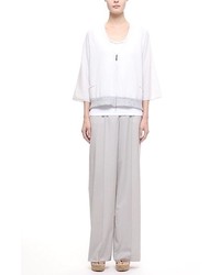 Fabiana Filippi Tropical Wool Wide Leg Pants