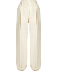 Lemaire Wide Leg Side Pocket Cotton Trousers