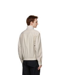 Lemaire Grey Light Wool Glazed Jacket