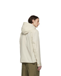 Helmut Lang Off White Quilted Zip Jacket