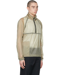 Arnar Mar Jonsson Taupe Taped Seams Anorak Jacket