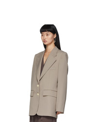 Lemaire Taupe Wool Blazer