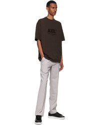 Axel Arigato Gray Wool Polyester Trousers