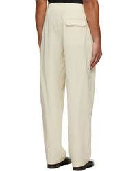 Lemaire Off White Loose Trousers