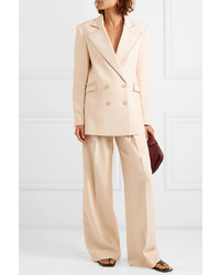 Roland Mouret Gilroy Double Breasted Alpaca And Wool Blend Twill Blazer