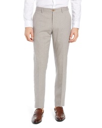 Nordstrom Signature Stretch Solid Wool Linen Trousers