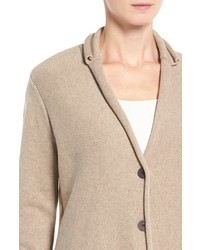 Eileen Fisher Recycled Cashmere Merino Wool Sweater Jacket