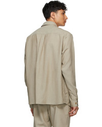 Tom Wood Beige Wool Overshirt