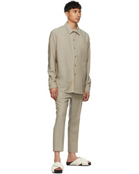 Tom Wood Beige Wool Overshirt