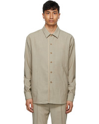 Tom Wood Beige Wool Overshirt