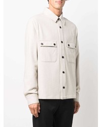 Calvin Klein Buttoned Wool Blend Shirt