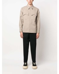 Jil Sander Cotton Wool Long Sleeve Shirt