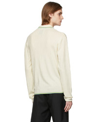 King & Tuckfield Off White Knitted Shirt