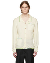 King & Tuckfield Off White Knitted Shirt