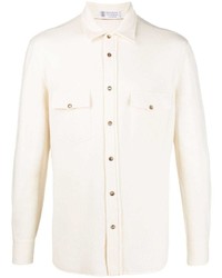 Brunello Cucinelli Wool Blend Long Sleeved Shirt