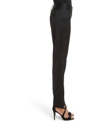 Alice + Olivia Cadence Ankle Zip Wool Trousers