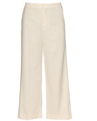 Vince Cropped Wool Crepe Trousers